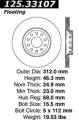 Premium High-Carbon Rotor - StopTech 125.33107
