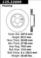 Premium High-Carbon Rotor - StopTech 125.22009