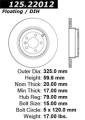 Premium High-Carbon Rotor - StopTech 125.22012