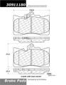 StopTech Sport Brake Pads - StopTech 309.11180