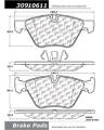 StopTech Sport Brake Pads - StopTech 309.10611