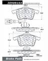 StopTech Sport Brake Pads - StopTech 309.09153