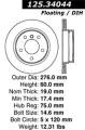 Premium High-Carbon Rotor - StopTech 125.34044
