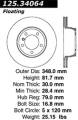 Premium High-Carbon Rotor - StopTech 125.34064
