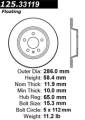 Premium High-Carbon Rotor - StopTech 125.33119