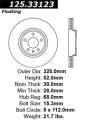 Premium High-Carbon Rotor - StopTech 125.33123