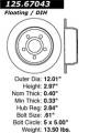 Premium High-Carbon Rotor - StopTech 125.67043