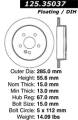 Premium High-Carbon Rotor - StopTech 125.35037