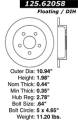 Premium High-Carbon Rotor - StopTech 125.62058