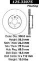 Premium High-Carbon Rotor - StopTech 125.33075