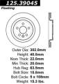 Premium High-Carbon Rotor - StopTech 125.39045