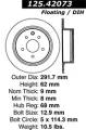 Premium High-Carbon Rotor - StopTech 125.42073