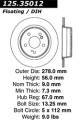 Premium High-Carbon Rotor - StopTech 125.35012