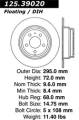 Premium High-Carbon Rotor - StopTech 125.39020