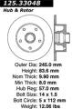 Premium High-Carbon Rotor - StopTech 125.33048
