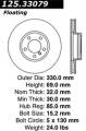 Premium High-Carbon Rotor - StopTech 125.33079