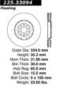 Premium High-Carbon Rotor - StopTech 125.33094