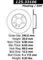 Premium High-Carbon Rotor - StopTech 125.33106