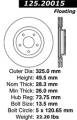 Premium High-Carbon Rotor - StopTech 125.20015