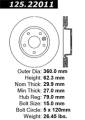 Premium High-Carbon Rotor - StopTech 125.22011