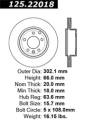Premium High-Carbon Rotor - StopTech 125.22018