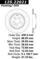 Premium High-Carbon Rotor - StopTech 125.22021