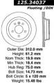 Premium High-Carbon Rotor - StopTech 125.34037