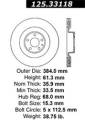 Premium High-Carbon Rotor - StopTech 125.33118