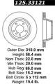 Premium High-Carbon Rotor - StopTech 125.33121