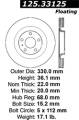 Premium High-Carbon Rotor - StopTech 125.33125