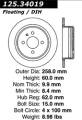 Premium High-Carbon Rotor - StopTech 125.34019