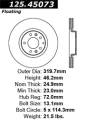 Premium High-Carbon Rotor - StopTech 125.45073