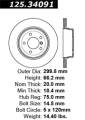Premium High-Carbon Rotor - StopTech 125.34091