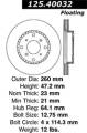 Premium High-Carbon Rotor - StopTech 125.40032