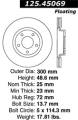 Premium High-Carbon Rotor - StopTech 125.45069