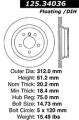 Premium High-Carbon Rotor - StopTech 125.34036