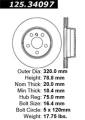 Premium High-Carbon Rotor - StopTech 125.34097