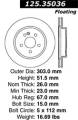 Premium High-Carbon Rotor - StopTech 125.35036