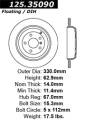 Premium High-Carbon Rotor - StopTech 125.35090