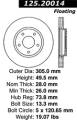 Premium High-Carbon Rotor - StopTech 125.20014