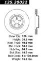 Premium High-Carbon Rotor - StopTech 125.20022