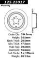 Premium High-Carbon Rotor - StopTech 125.22017