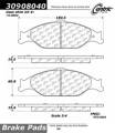 StopTech Sport Brake Pads - StopTech 309.08040