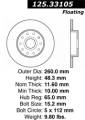 Premium High-Carbon Rotor - StopTech 125.33105