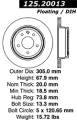 Premium High-Carbon Rotor - StopTech 125.20013