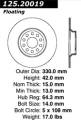 Premium High-Carbon Rotor - StopTech 125.20019