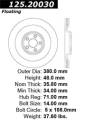 Premium High-Carbon Rotor - StopTech 125.20030