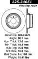 Premium High-Carbon Rotor - StopTech 125.34051