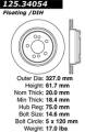 Premium High-Carbon Rotor - StopTech 125.34054