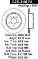 Premium High-Carbon Rotor - StopTech 125.34074